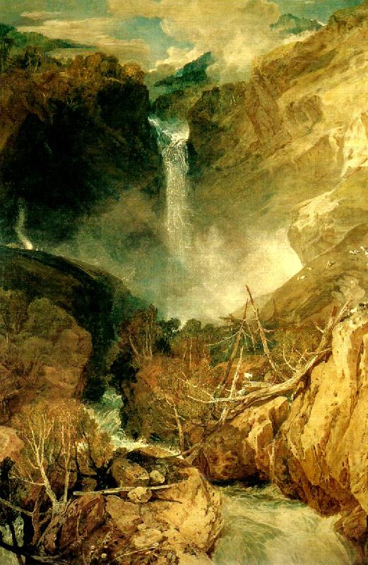 J.M.W.Turner fall of the reichenbach in the valley of oberhasli switzertand china oil painting image