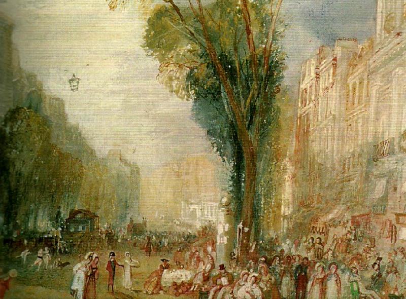 J.M.W.Turner boulevard des italiens china oil painting image