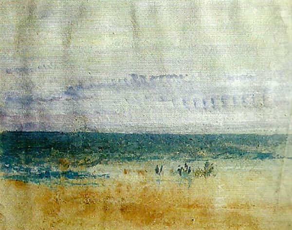 J.M.W.Turner figures on the shore 1835-40 china oil painting image