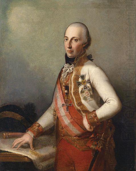 Anonymous Feldmarschall Erzherzog Karl in Uniform mit dem Grobkreuz des Militar china oil painting image