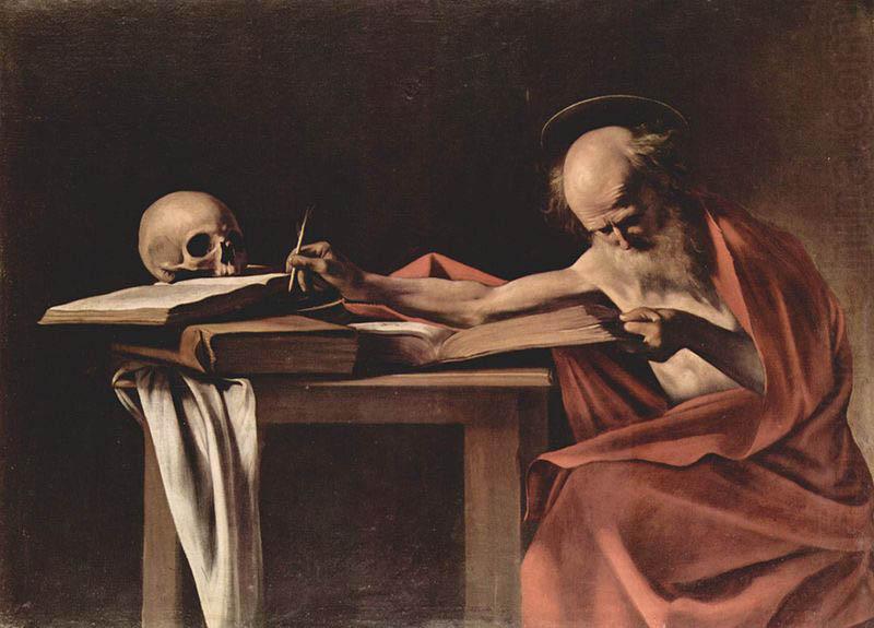 Caravaggio Hl. Hieronymus beim Schreiben china oil painting image