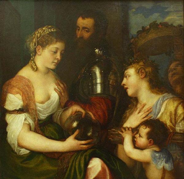 Titian Allegorie conjugale china oil painting image