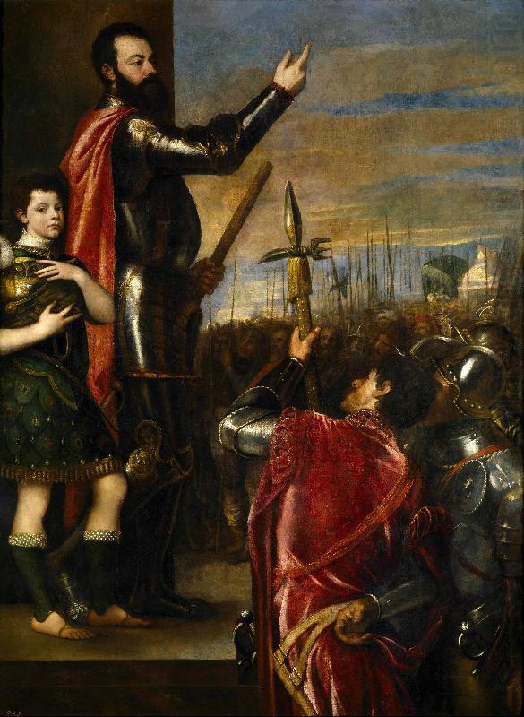 Titian Alfonso Avalos Addressing his Troops china oil painting image