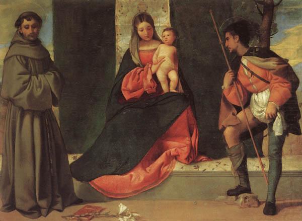Giorgione Madonna and Child with SS.ANTHONY AND rOCK china oil painting image