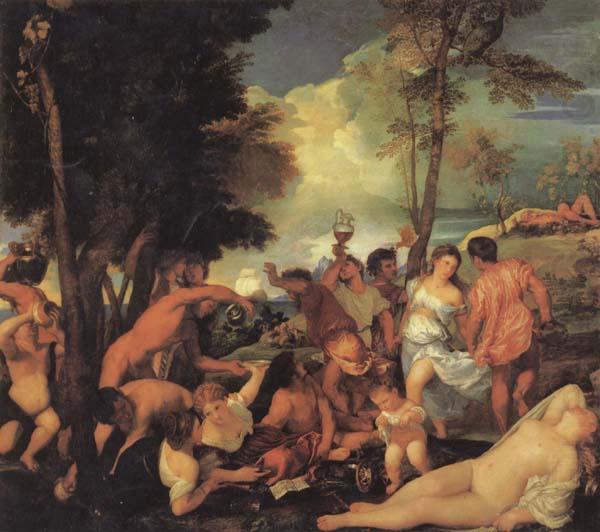 Titian Bacchanal china oil painting image