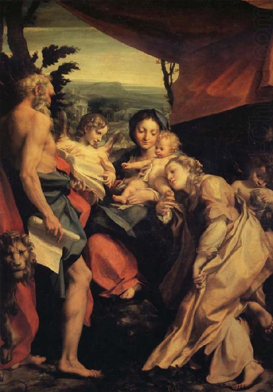 Correggio Madona with Saint jerome china oil painting image