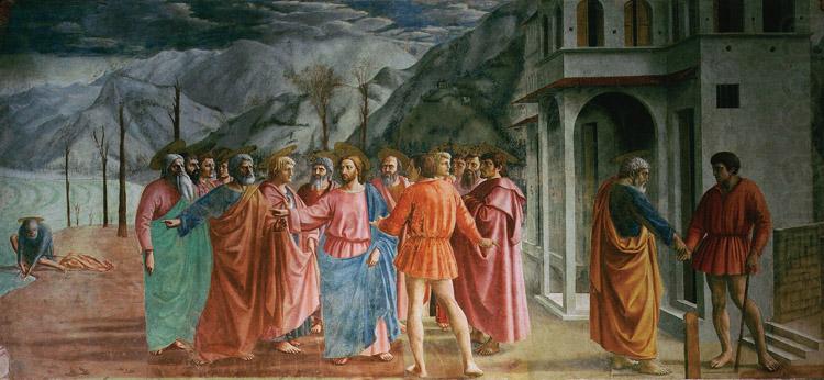 MASACCIO The Tribute Money (mk08) china oil painting image