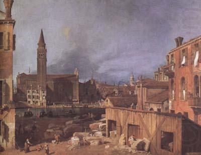 Canaletto Campo San Vitale and Santa Maria (mk08) china oil painting image