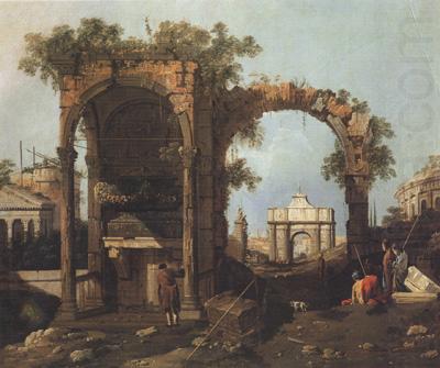 Canaletto Paesaggio con rovine (mk21) china oil painting image
