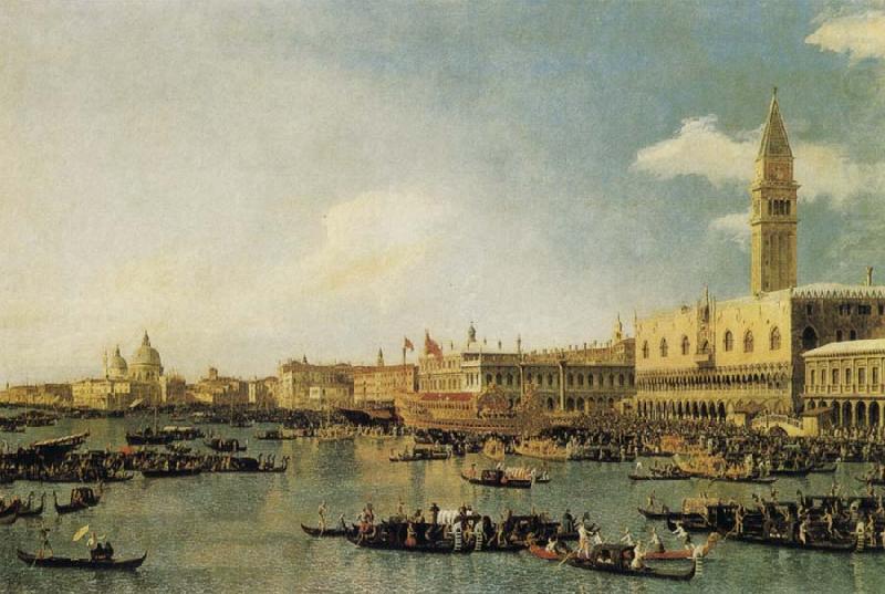 Canaletto Venice:The Basin of San Marco on Ascension Day china oil painting image