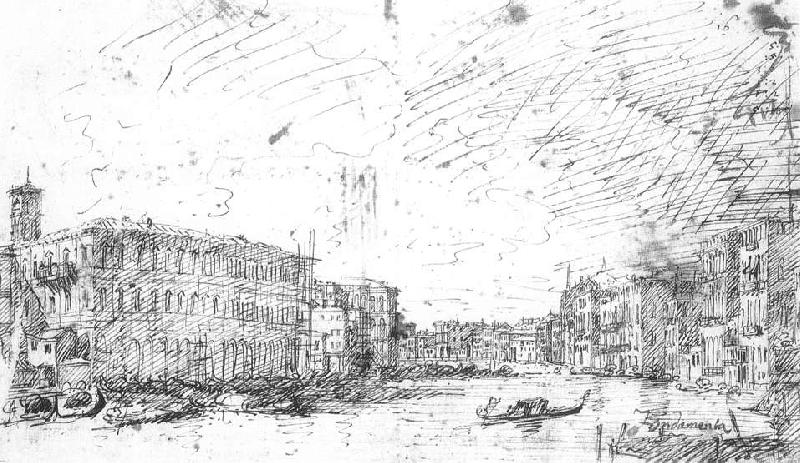The Grand Canal Seen from Rialto toward the North ff, Canaletto