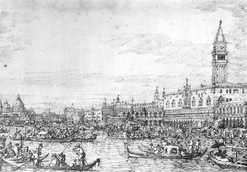 Venice: The Canale di San Marco with the Bucintoro at Anchor f, Canaletto