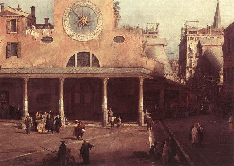 Canaletto San Giacomo di Rialto (detail) kkj oil painting picture