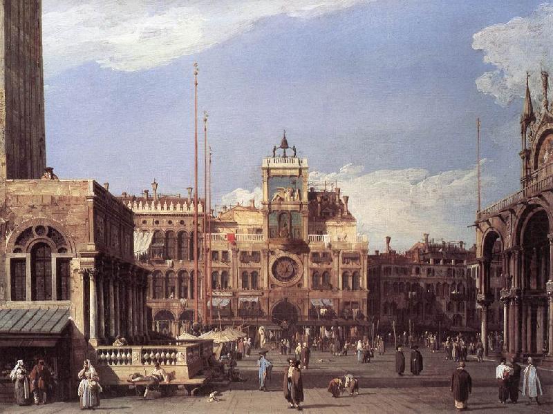 Piazza San Marco: the Clocktower f, Canaletto
