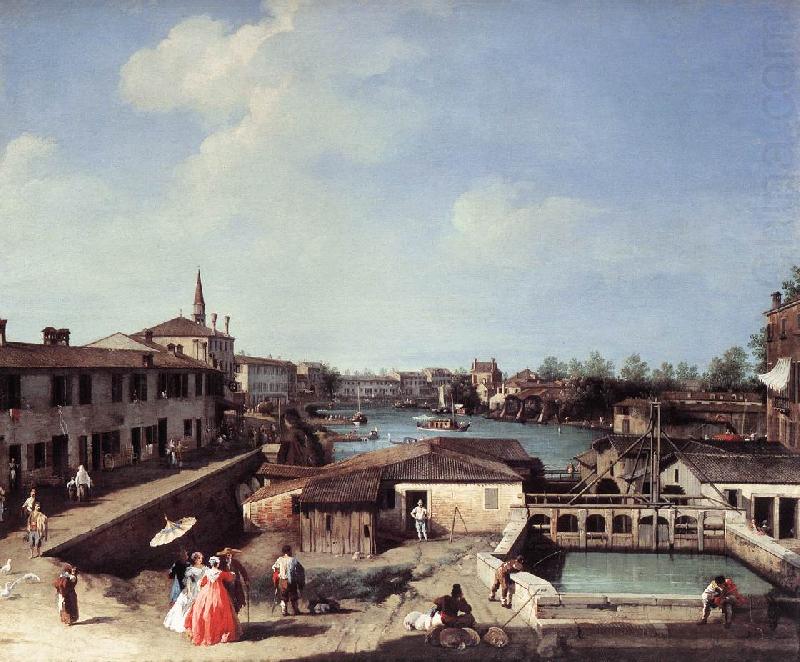 Dolo on the Brenta df, Canaletto