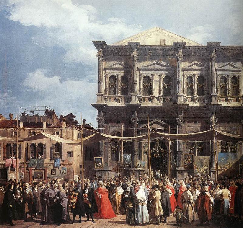The Feast Day of St Roch (detail) f, Canaletto