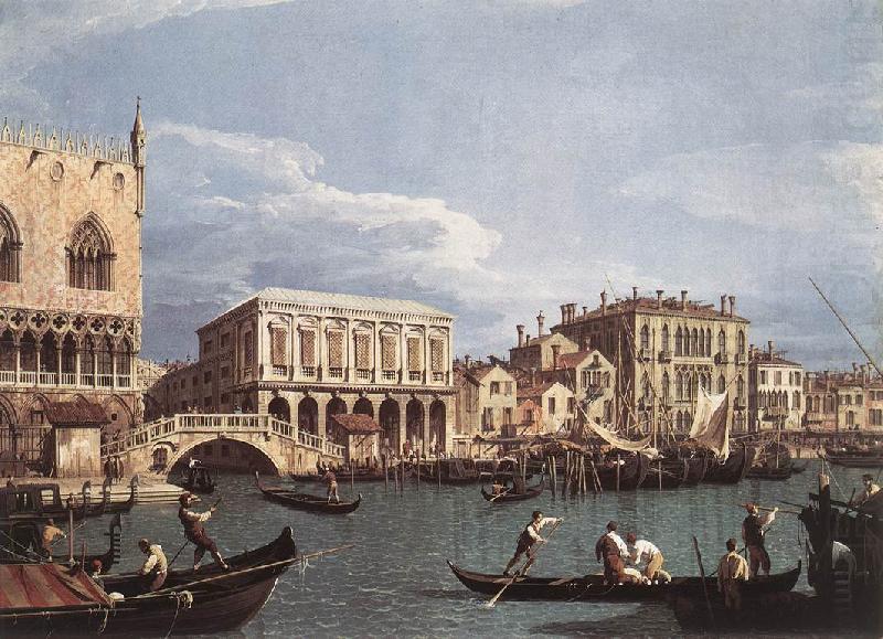 The Molo and the Riva degli Schiavoni from the Bacino di San Marco, Canaletto