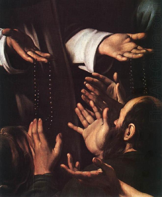 Madonna del Rosario (detail) dsf, Caravaggio