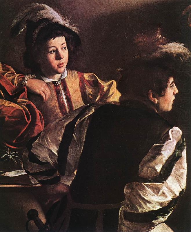 The Calling of Saint Matthew (detail) urt, Caravaggio