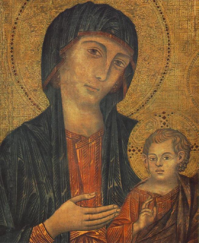 The Madonna in Majesty (detail) fgjg, Cimabue