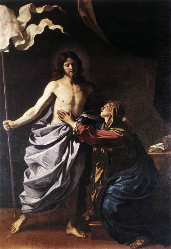 The Resurrected Christ Appears to the Virgin hf, GUERCINO