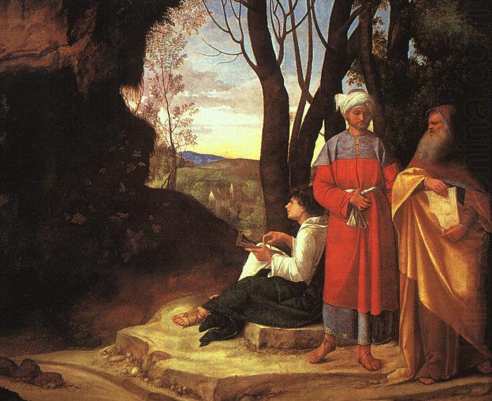 The Three Philosophers dh, Giorgione