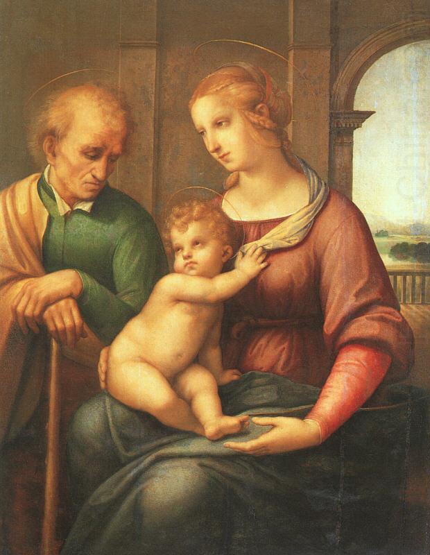Raphael The Holy Family with Beardless St.Joseph oil painting picture