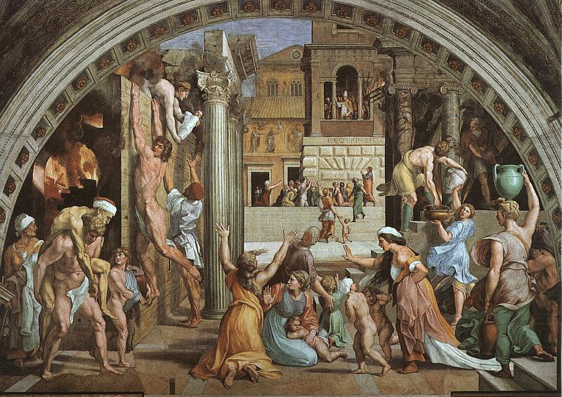 The Fire in the Borgo, Raphael