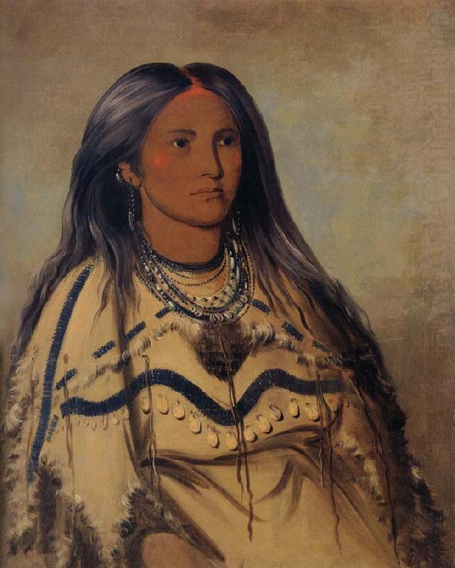 Sha-ko-ka,mint,a Pretty Girl George Catlin Wholesale Oil Painting China 