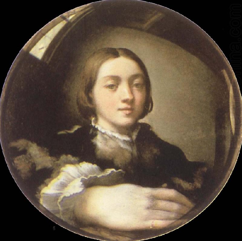 Self-Portrait in a Convex Mirror, PARMIGIANINO