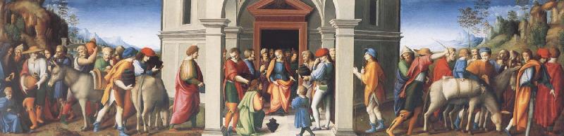 Joseph Receives His Brothes in Egypt, BACCHIACCA