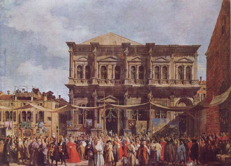The Feast Day of St Roch, Canaletto