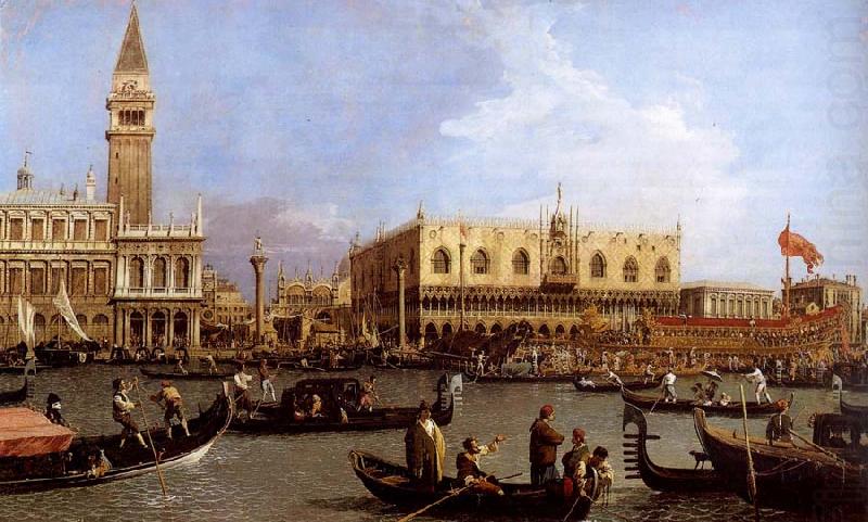named Canaletto Venetie, the Bacino Tue S. Marco on Hemelvaartsdag, Canaletto