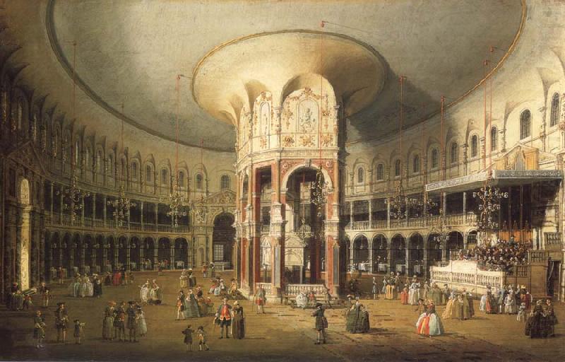 London Interior of the Rotunda at Ranelagh, Canaletto