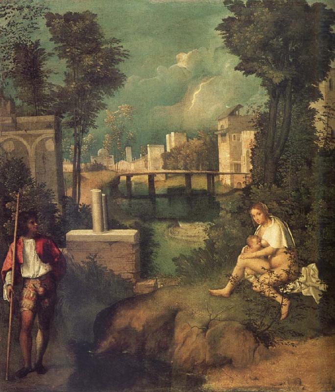 Giorgione THe Tempest oil painting picture