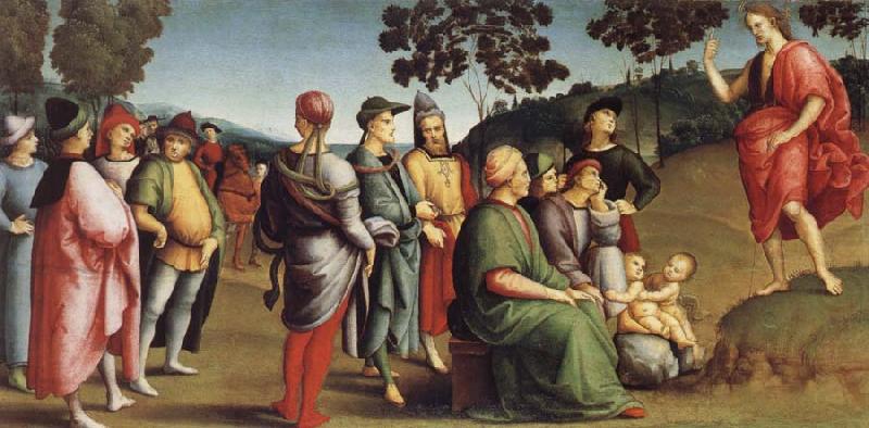 Saint John the Baptist Preaching, Raphael