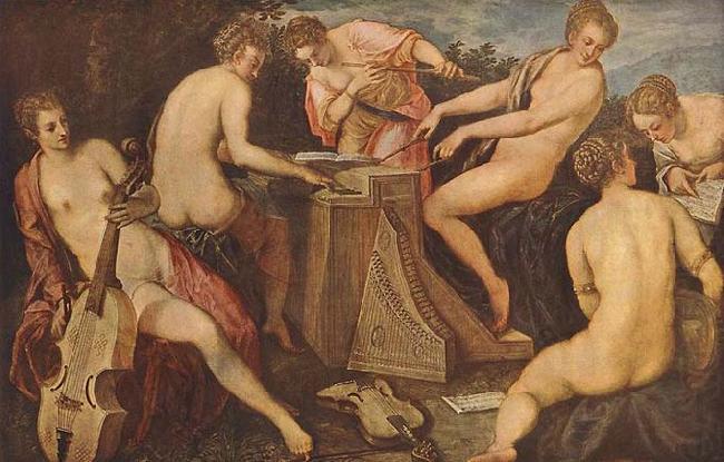 Women Playing Music, Tintoretto