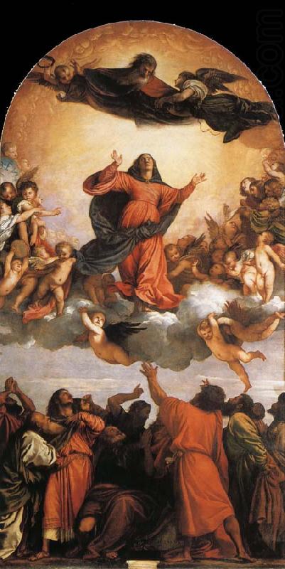 The heaven speed of Maria, Titian