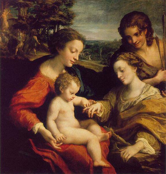 Correggio The Mystic Marriage of St. Catherine oil painting picture