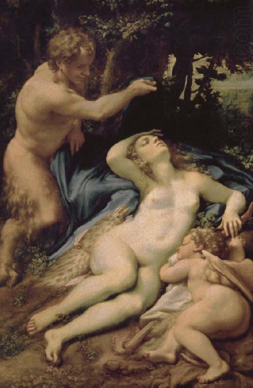 Correggio Venus and Eros was found Lin God oil painting picture