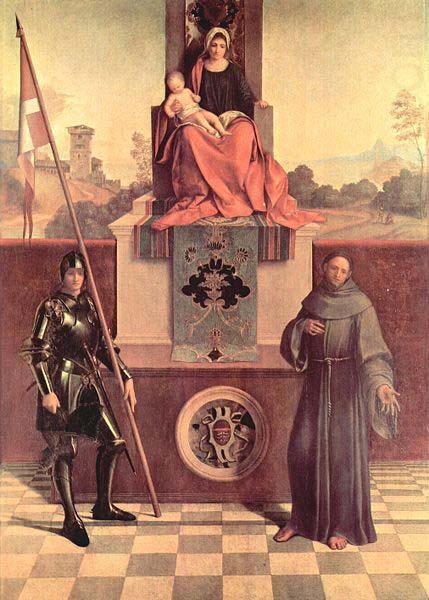 The Castelfranco Madonna, before recent cleaning, Giorgione