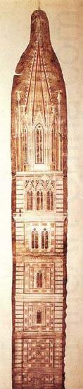Giotto Design sketch for the Campanile oil painting picture