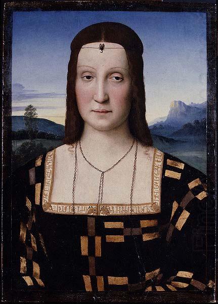 Portrait of Elisabetta Gonzaga,, Raphael