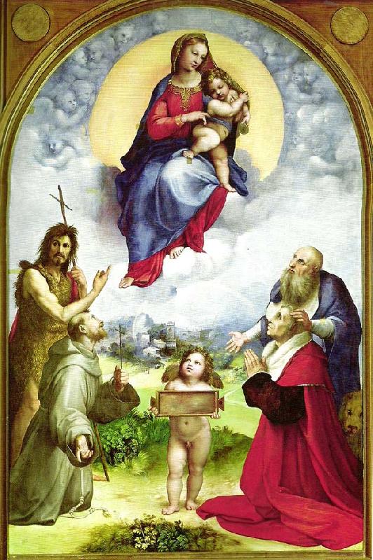 the madonna di foligno, Raphael