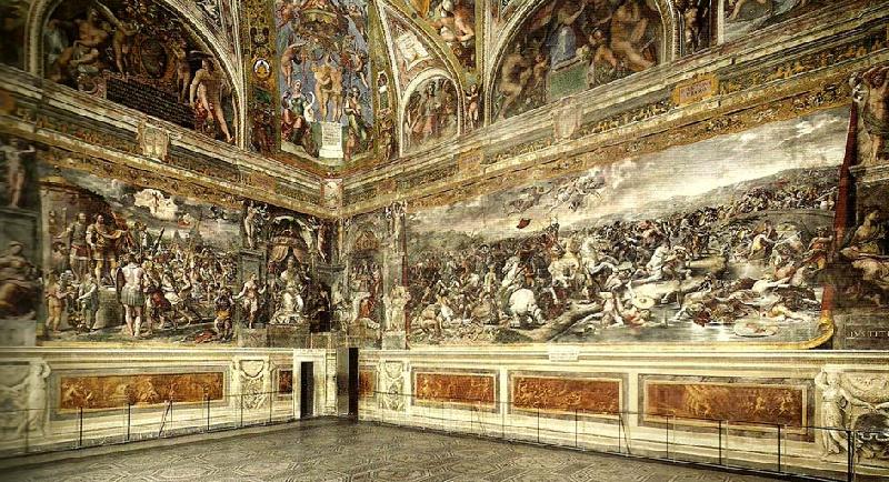 view of sala di costantino, Raphael