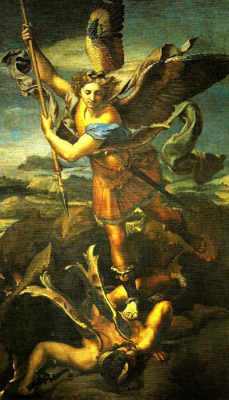 Raphael st michael oil painting picture