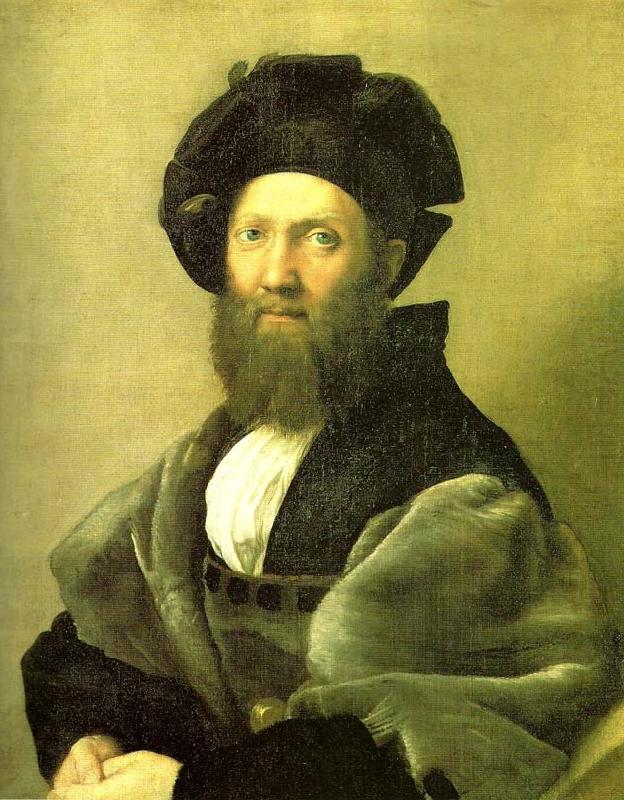 portrait of baldassare castiglione, Raphael