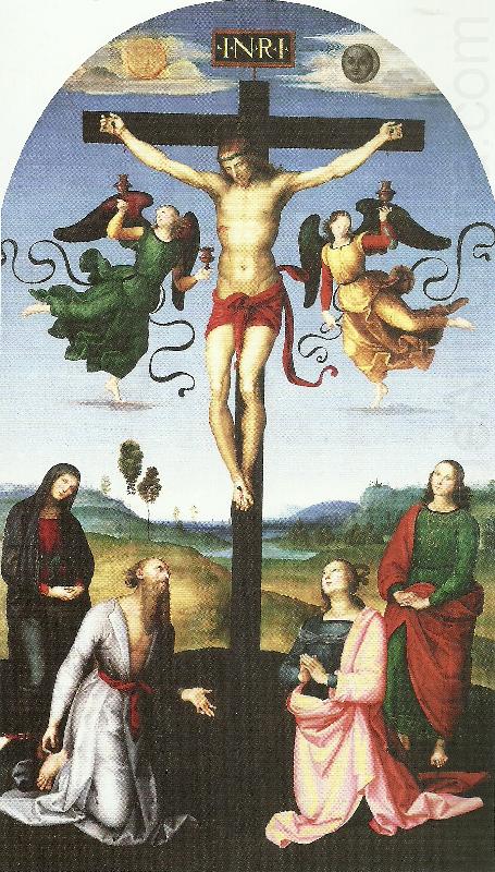 crucifixon with, Raphael