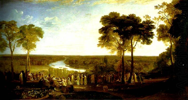 J.M.W.Turner england:richmond hill, on the prince regent's birthday oil painting picture
