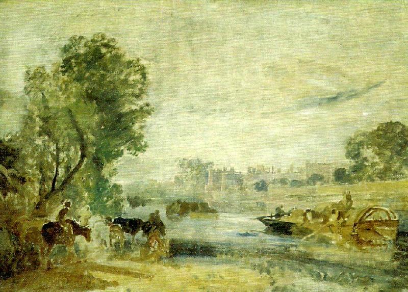 J.M.W.Turner hampton cour from the thames oil painting picture